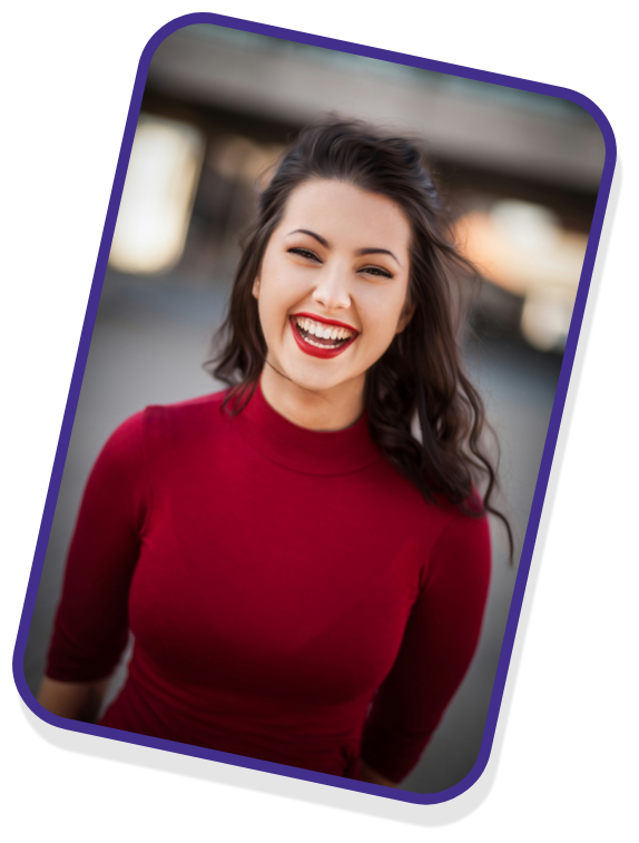 Woman smiling
